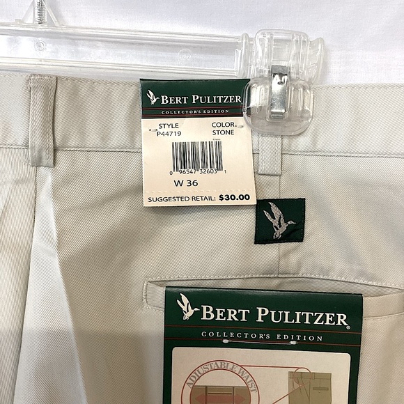 Bert Purlitzer Men’s Shorts New with Tags Khaki Stone Color Size 36 - Picture 7 of 16